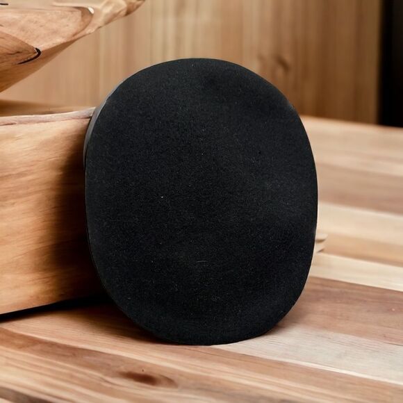 Wool flat cap black for excellent condition small/medium - Picture 5 of 11